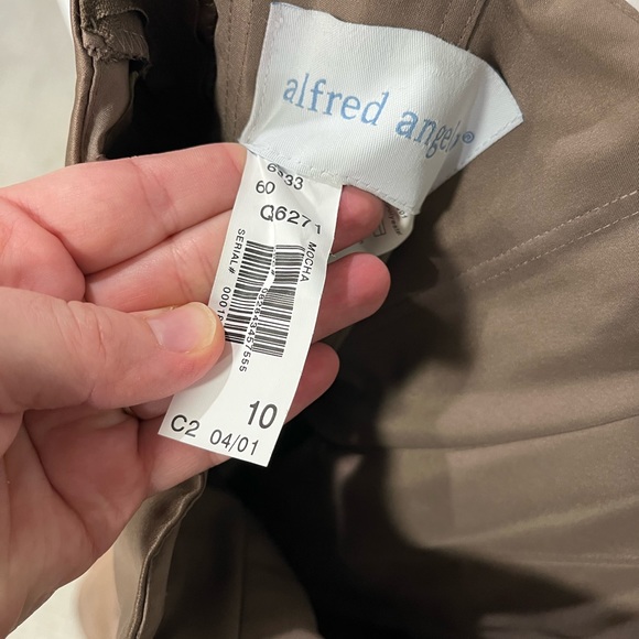 Alfred Angelo Bronze Bridesmaid Dress size 10 - Picture 5 of 6